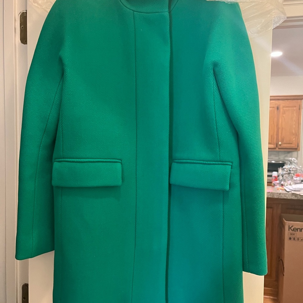 NWOT Jcrew Cocoon Coat in stadium cloth size 4 - Picture 3 of 5